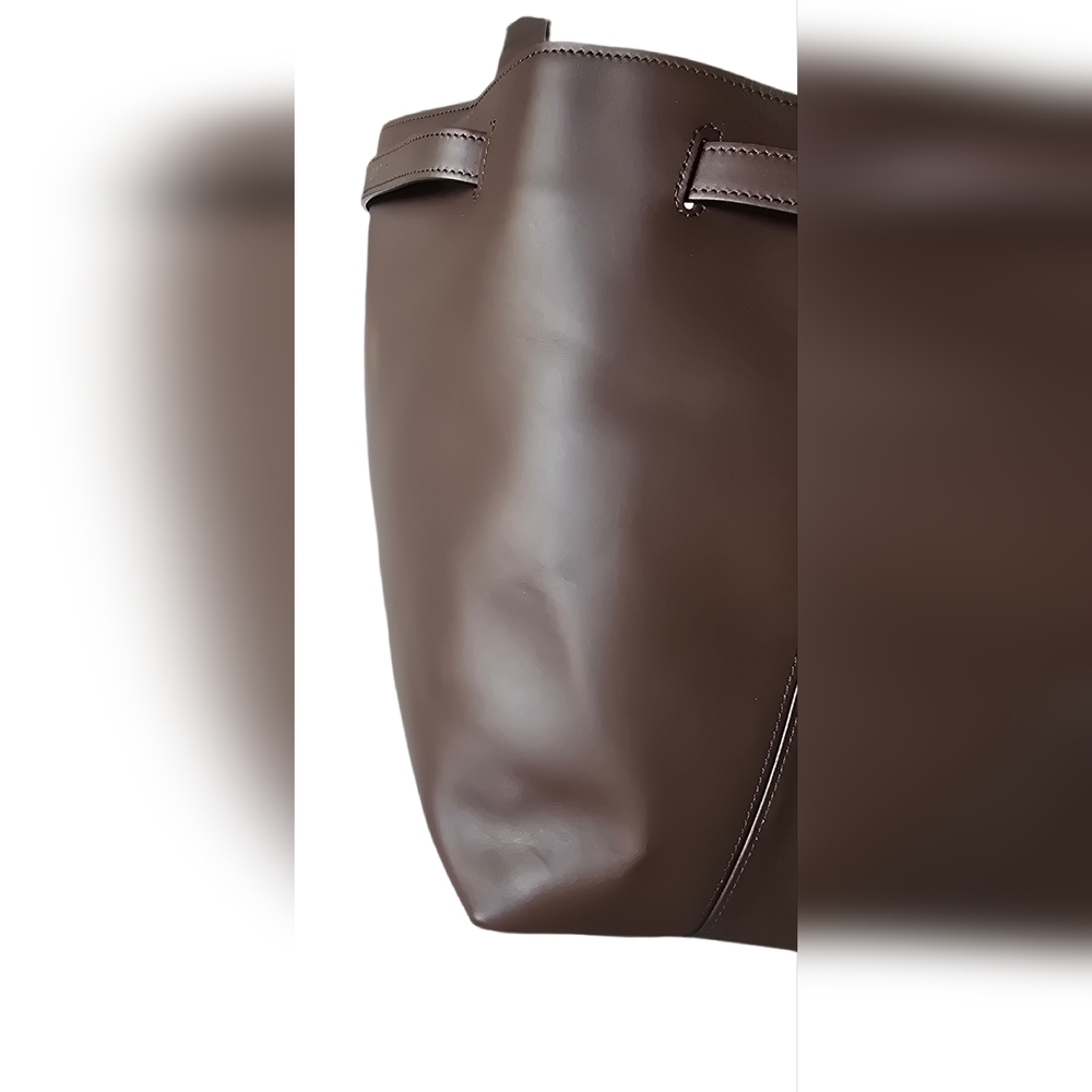 Longchamp Le Smart L Handbag Mocha  Leather - Picture 9 of 12